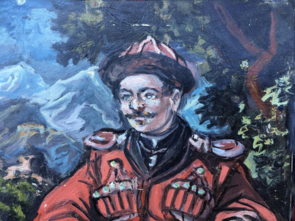 Oil painting Otaman Alexander Arkadievich Litvinov