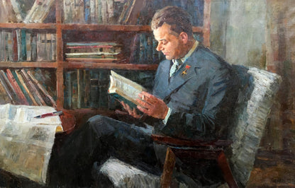 Oil painting Portrait of a man Sidorov Alexey Evdokimovich
