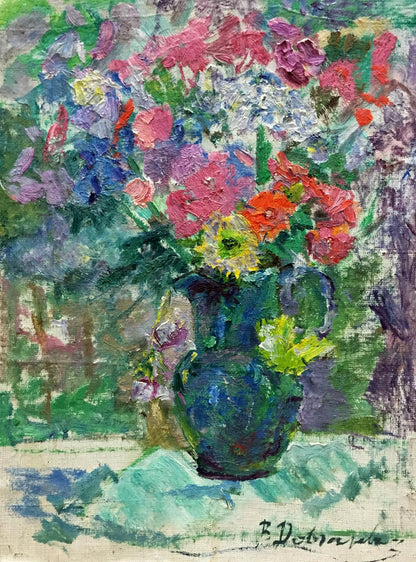 Oil painting Spring flowers Dovgalevskaya Vera Veniaminovna