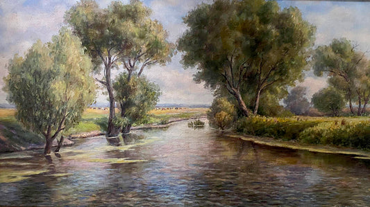 Oil painting On the river buy