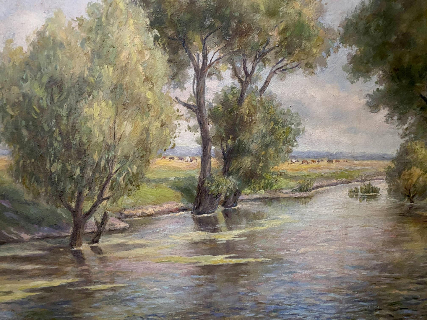 oil painting river