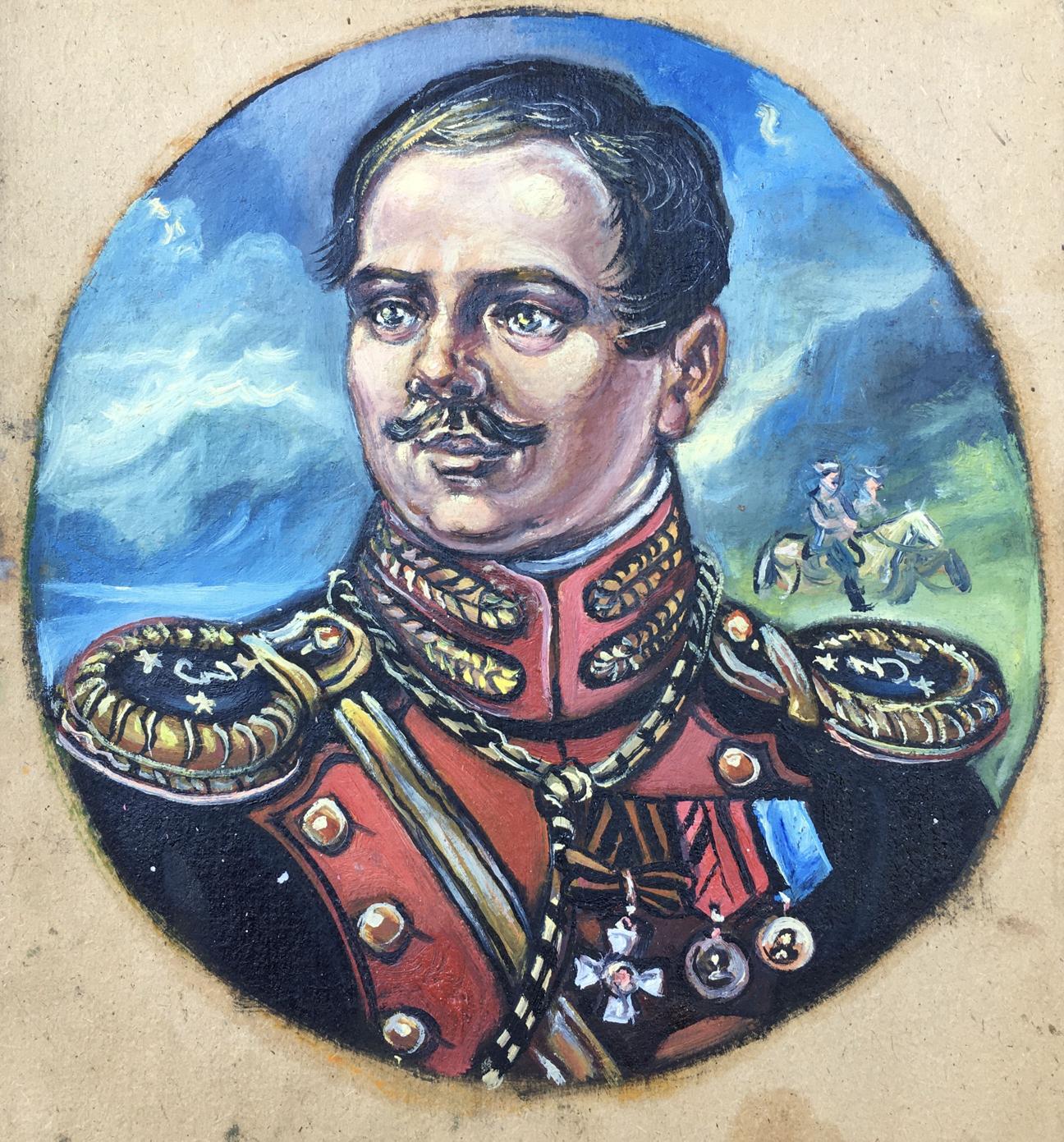Oil painting General Alexander Arkadievich Litvinov