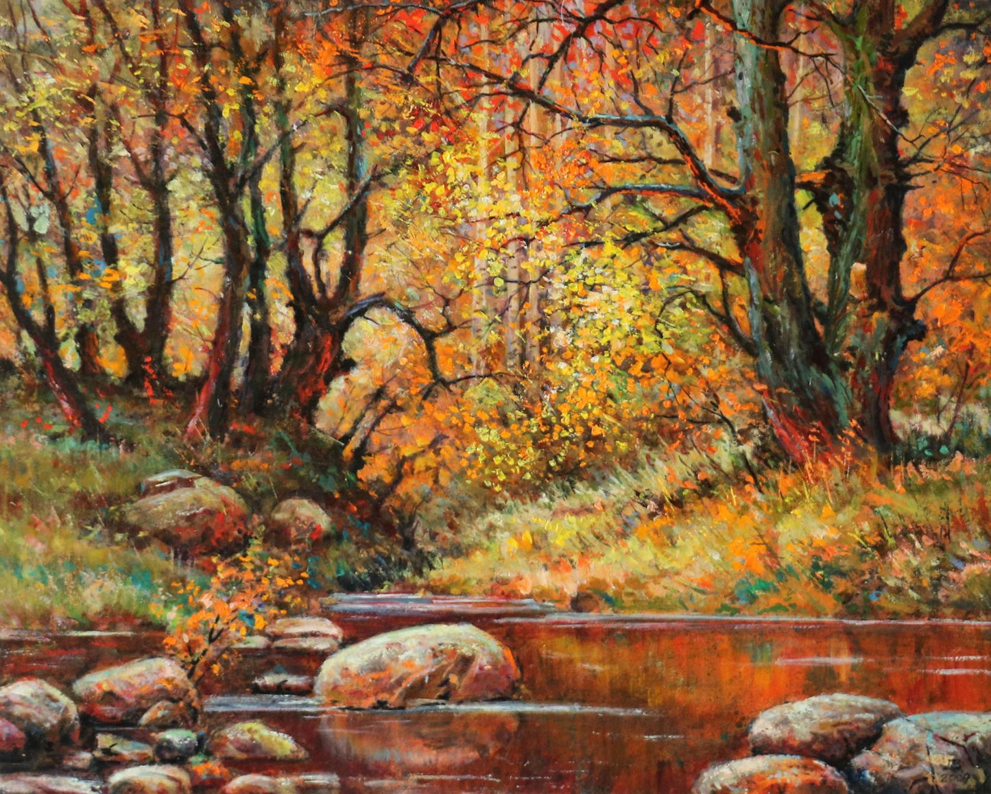 Oil painting Gold autumn Anatolii Duhnevich