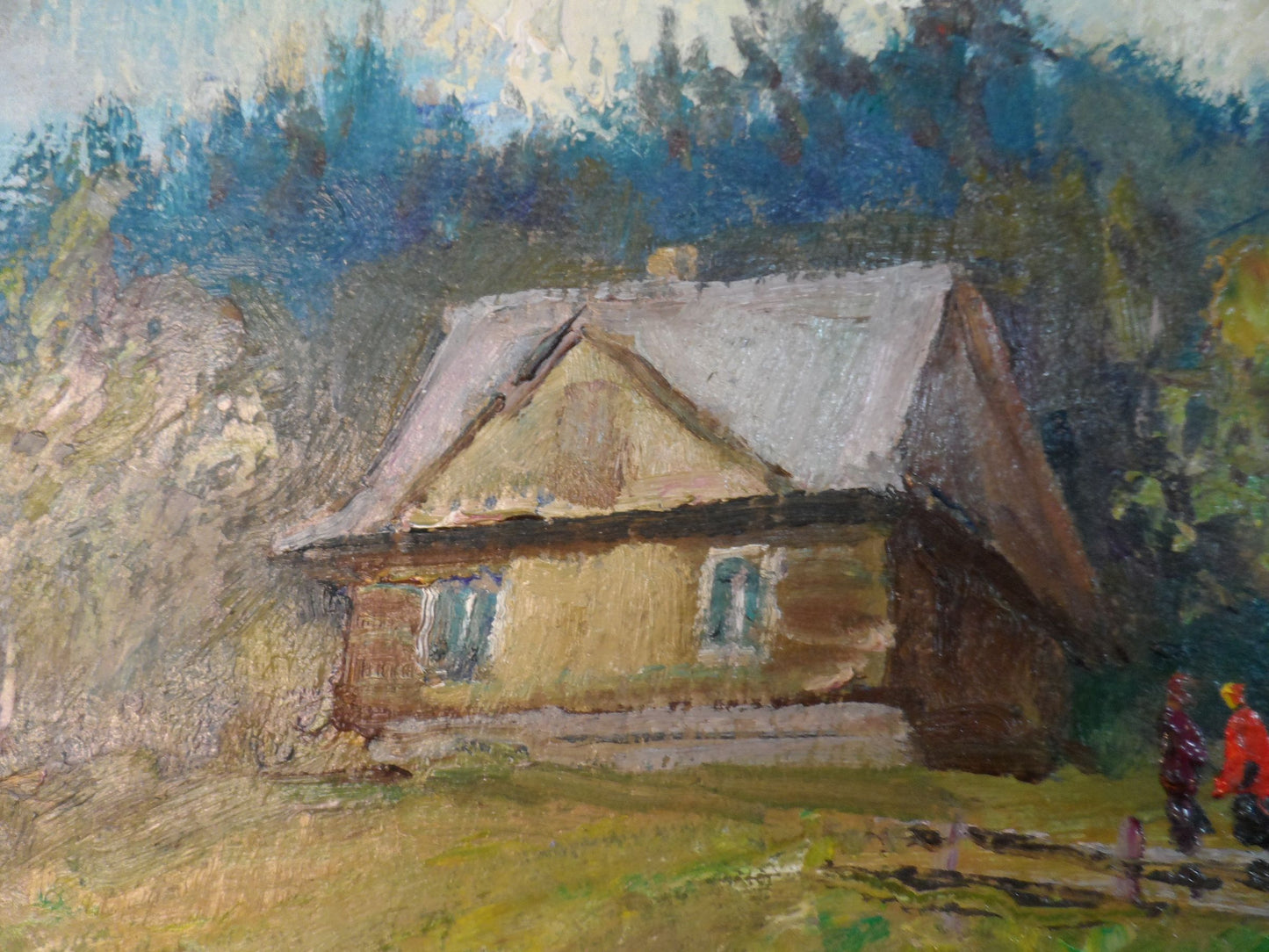 Summer Serenity: V. V. Mishurovsky's Oil Painting of the Carpathians