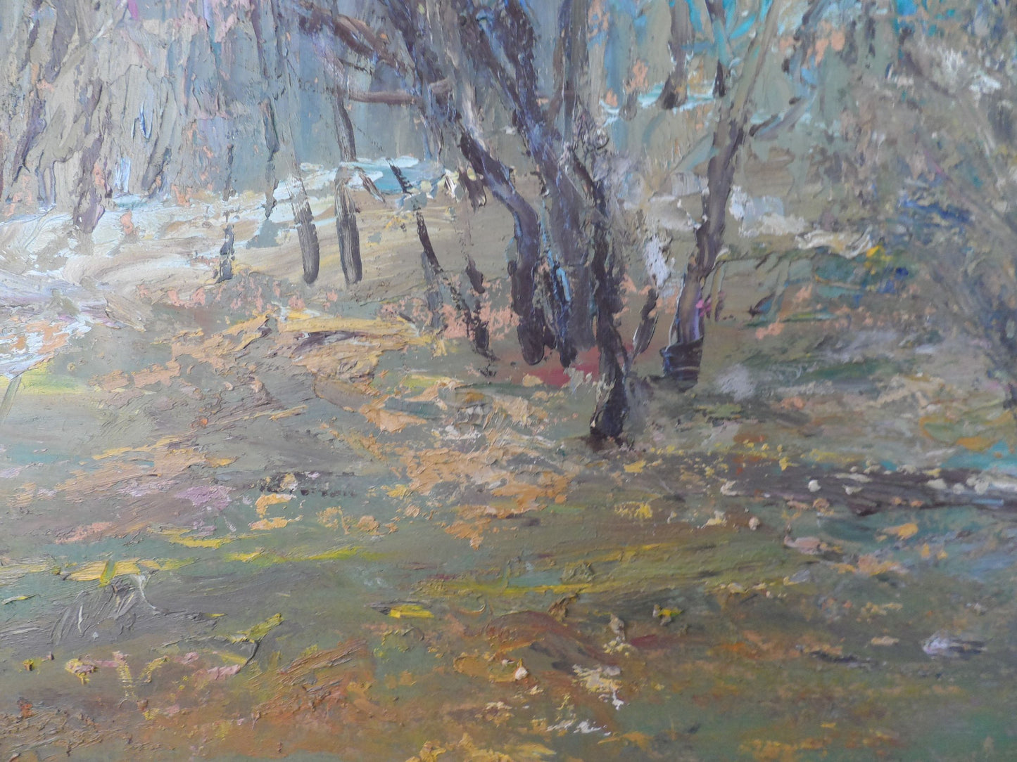 Oil painting in November Mishurovsky V. V.