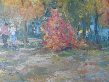 Oil painting Golden autumn Mishurovsky V. V.