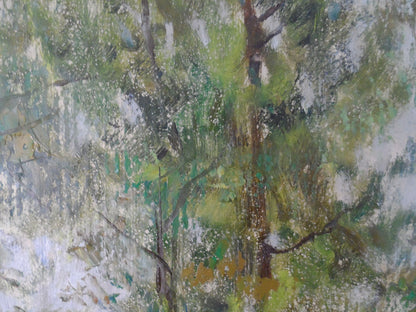 Oil painting May rain in the Carpathians Mishurovsky V. V.