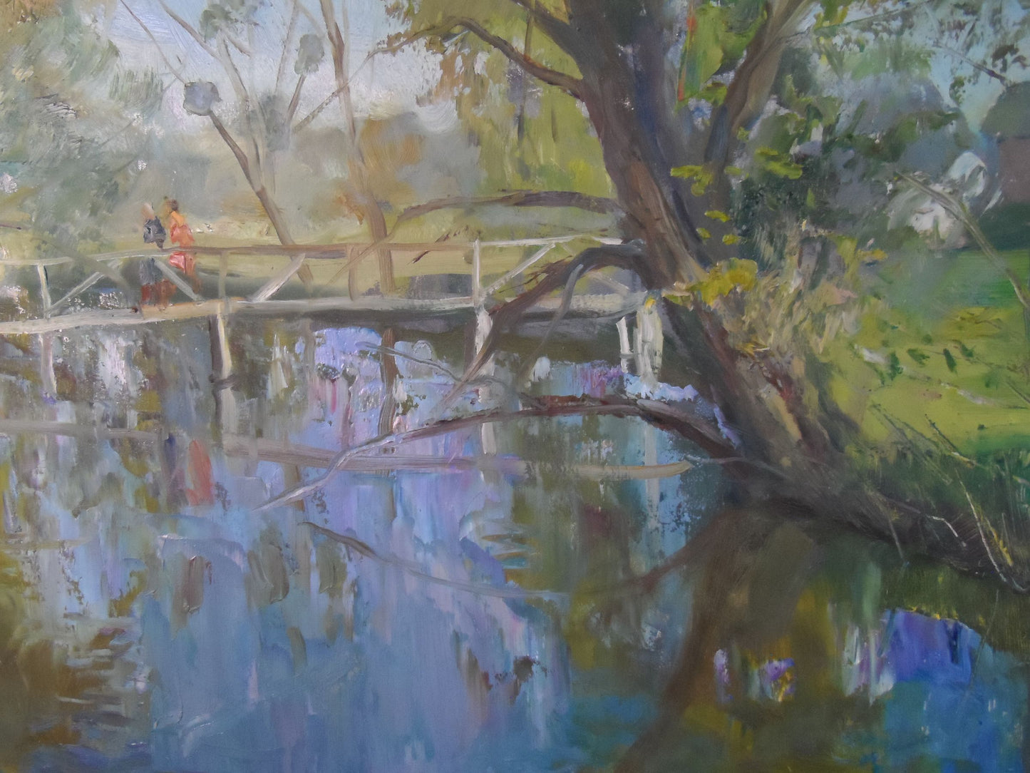 Oil painting Spring on the river Mishurovsky V. V.