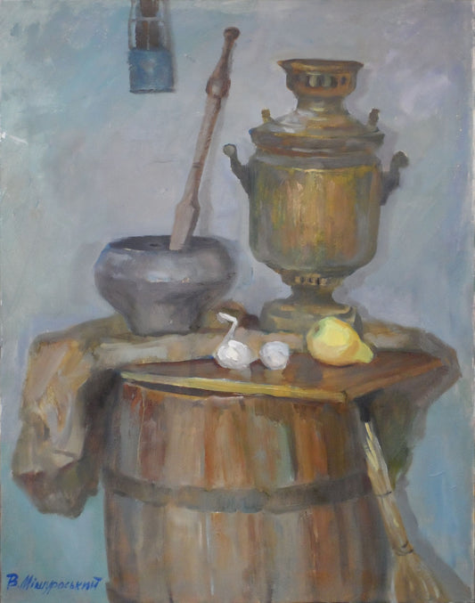 Oil painting Still life in pantry Mishurovsky V. V.