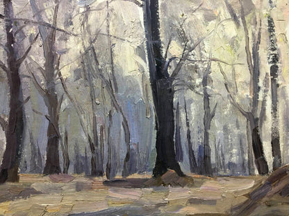 Oil painting Autumn forest Bloshenko Anatoly Mikhailovich