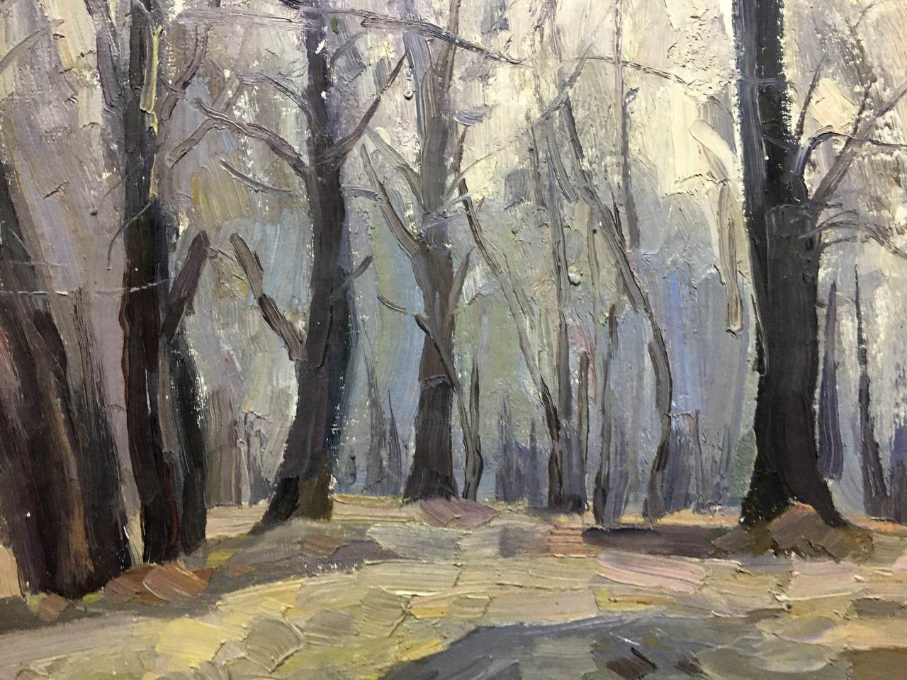 Oil painting Autumn forest Bloshenko Anatoly Mikhailovich