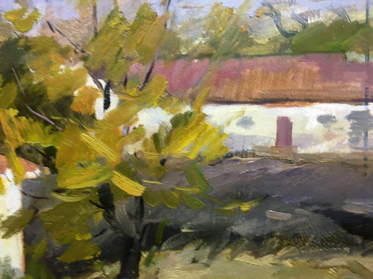 Oil painting Country life Bloshenko Anatoly Mikhailovich
