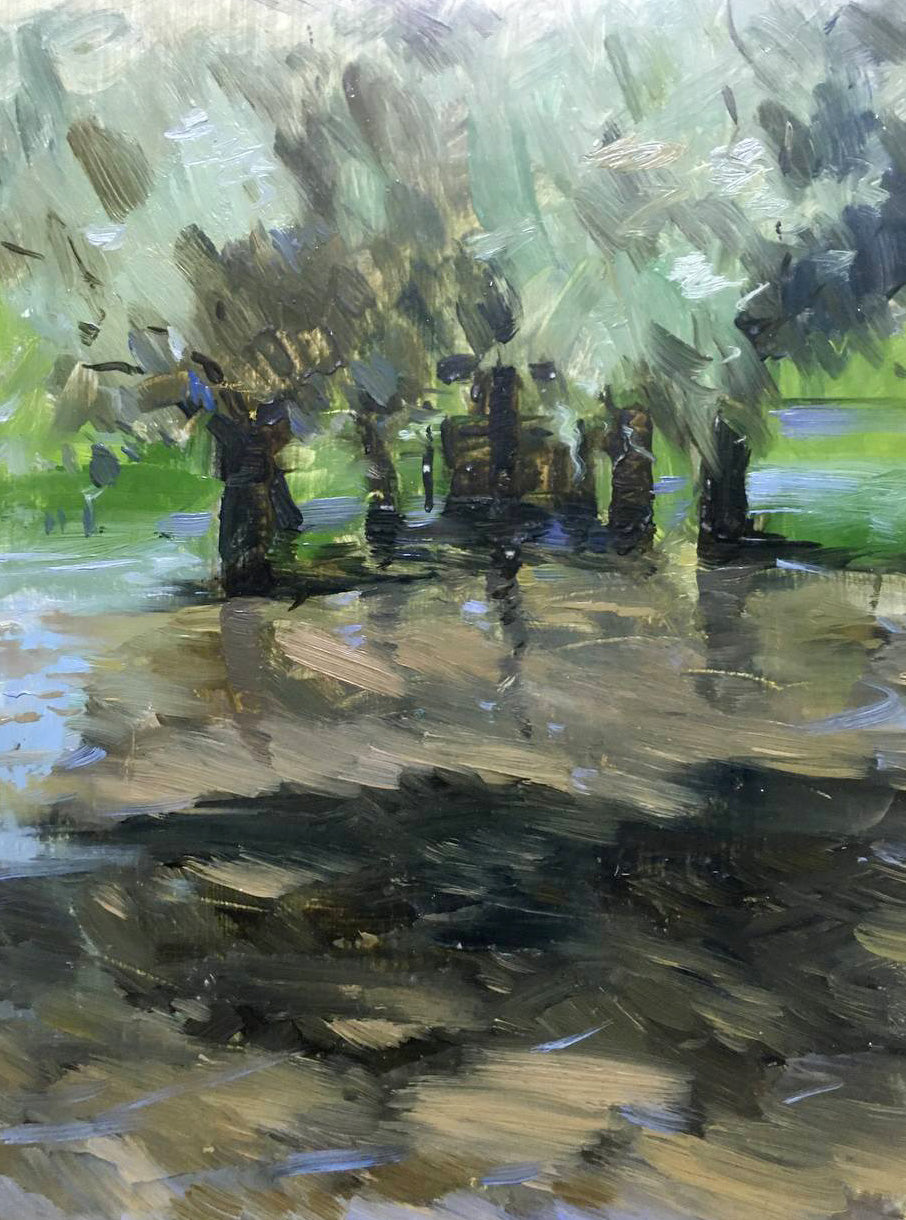 Oil painting In the woods Anatoly Bloshenko