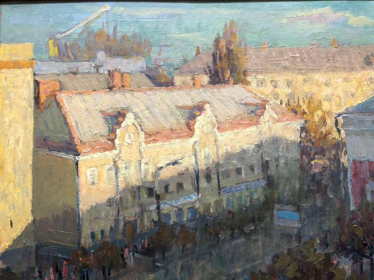 Oil painting Theater in Zhitomir Maksimenko Mykola