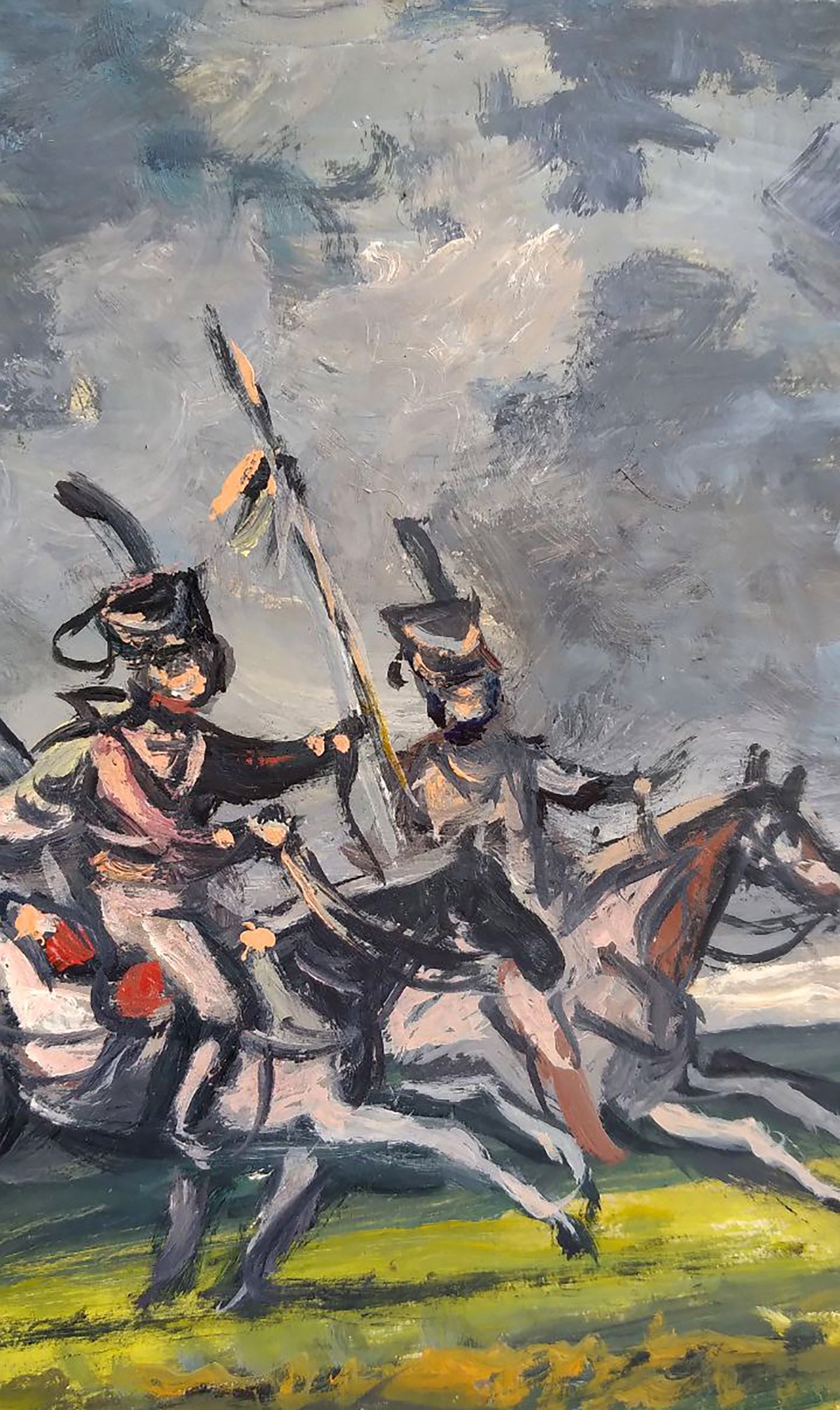 Oil painting Riders Unknown author