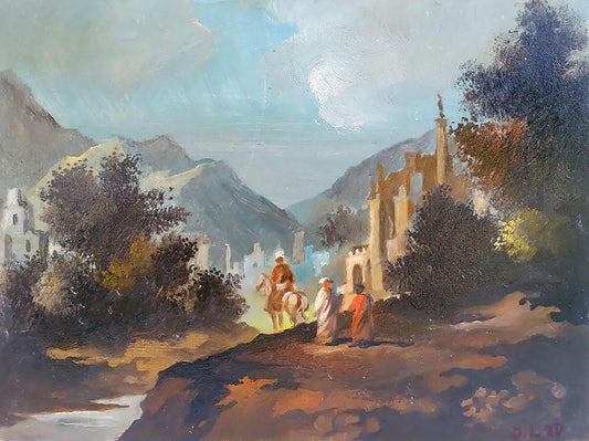 Oil painting Arabic evening Alexander Arkadievich Litvinov