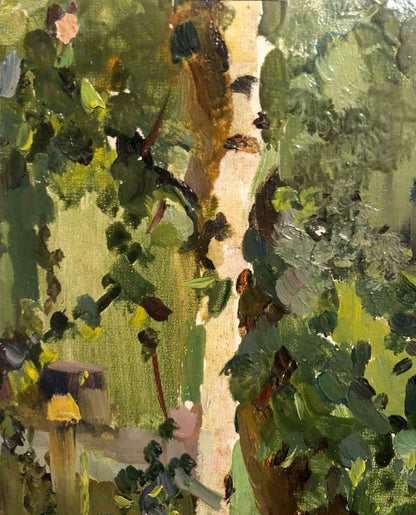 Oil painting Forest park Kolesnik Boris Afanasevich