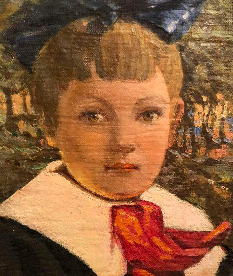 Oil painting Boy portrait