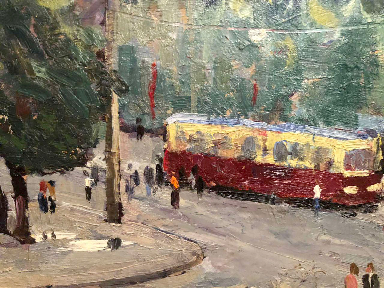 Oil painting Urban landscape Litvinenko Vladimir Nikolaevich
