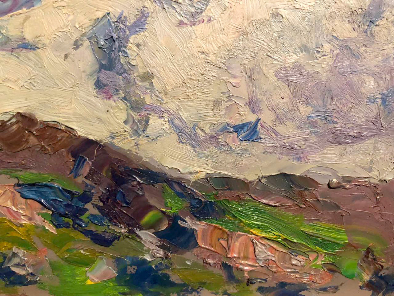Clouds over the Mountains of Baikal, an oil painting by Yakov Alekseevich Kalatsyuk
