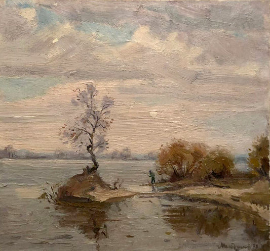 Oil painting Island Sergey Dmitrievich Molodchikov