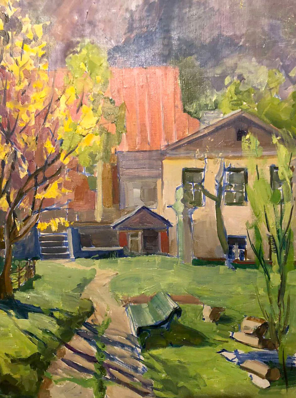 Oil painting Native home Zhabinsky A. M.
