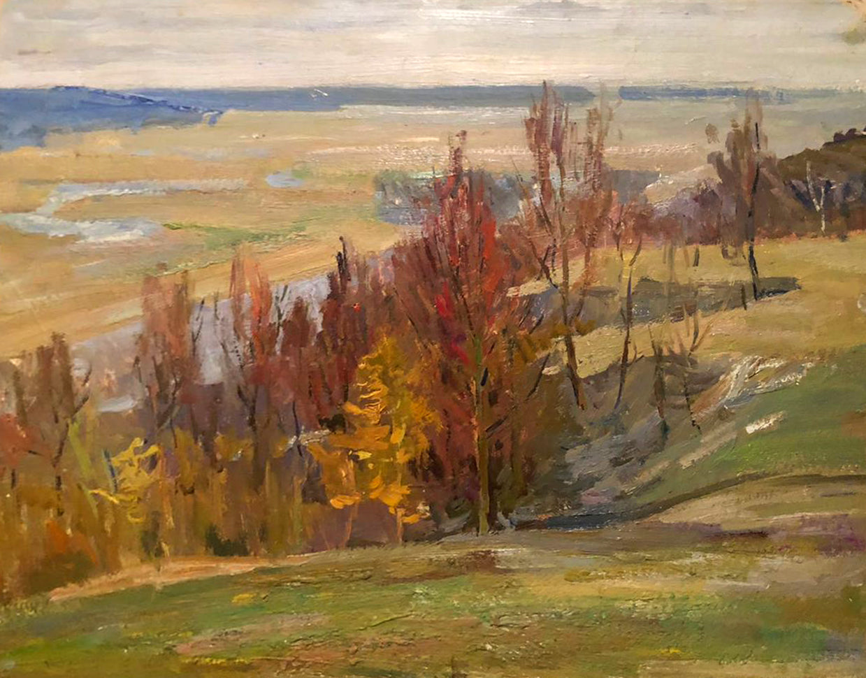 Oil painting Last snow Kogan-Shats Matvey Borisovich