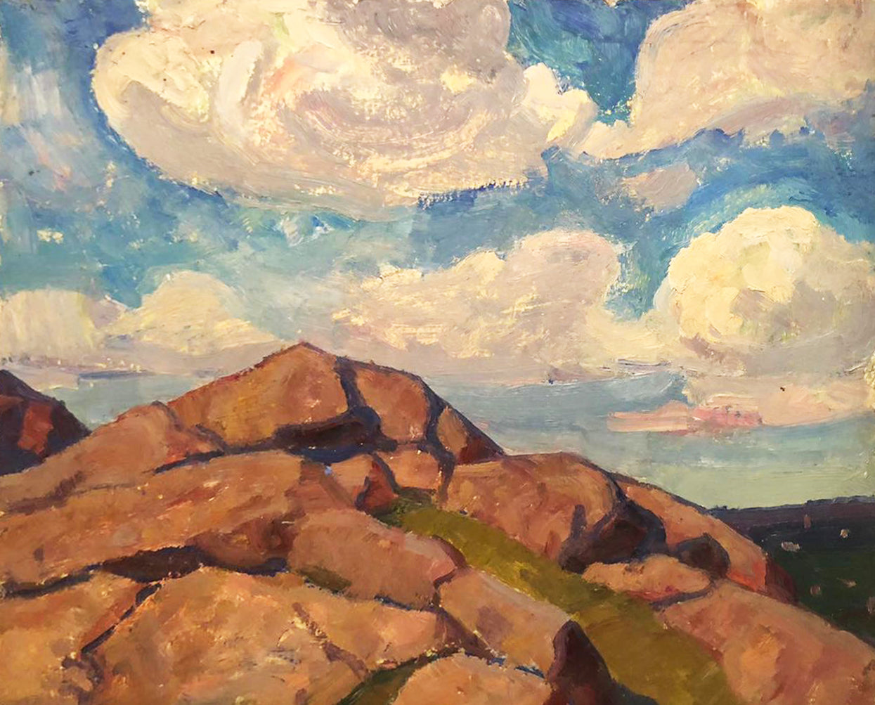 Oil painting Rocky landscape Khrustalenko Nikolai Alexandrovich