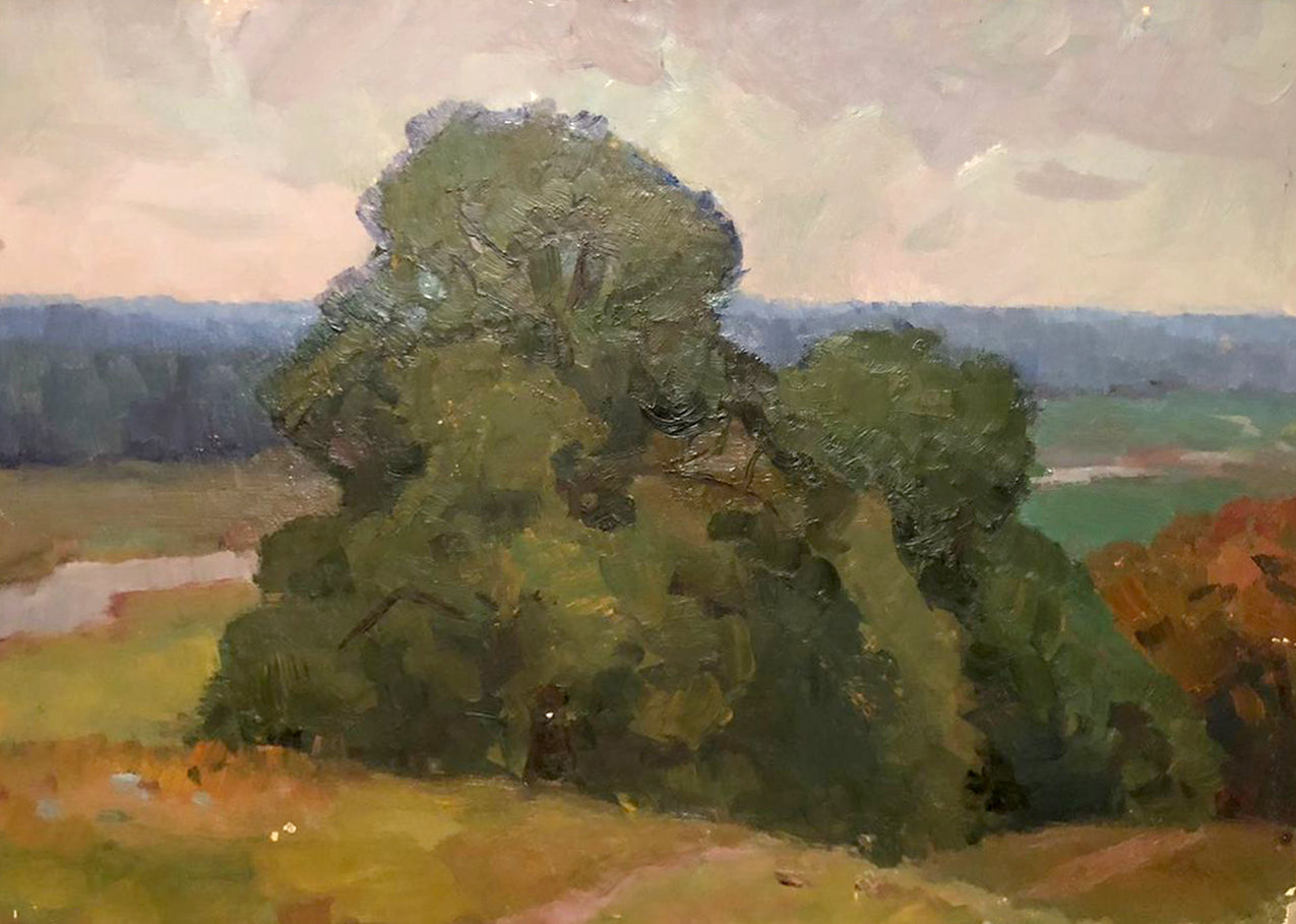 Oil painting Summer landscape Khrustalenko Nikolai Alexandrovich