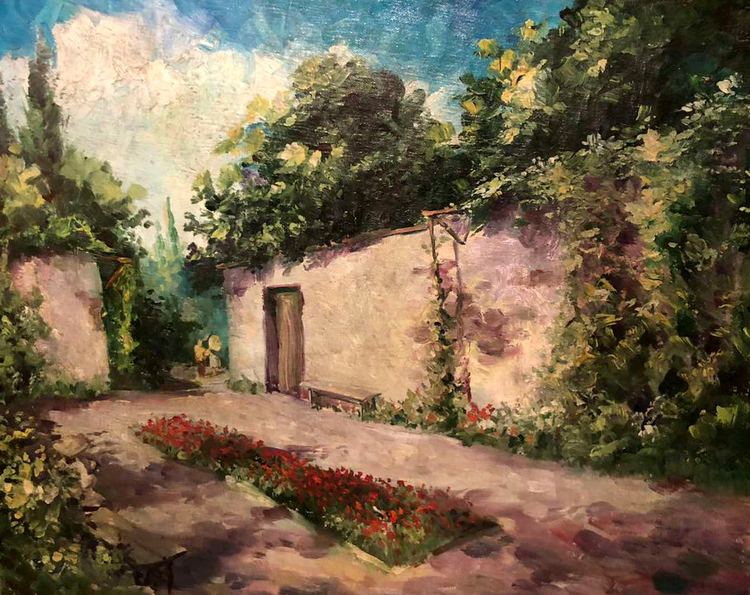 Oil painting Garden