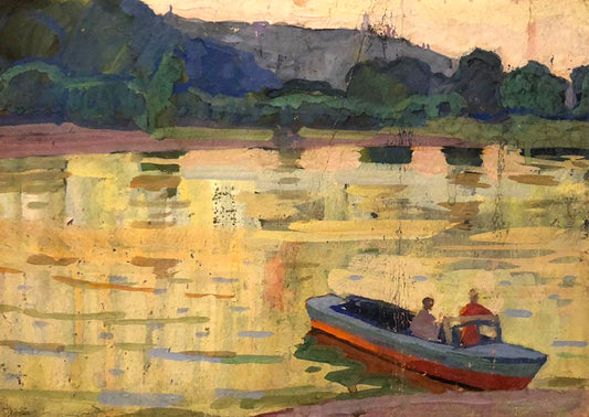 Oil painting On the shore Khrustalenko Nikolai Alexandrovich