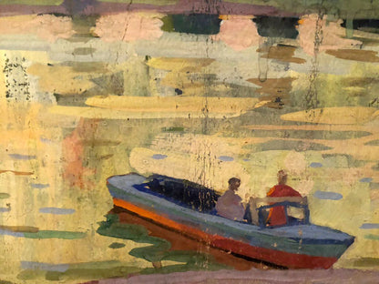 Oil painting On the shore Khrustalenko Nikolai Alexandrovich