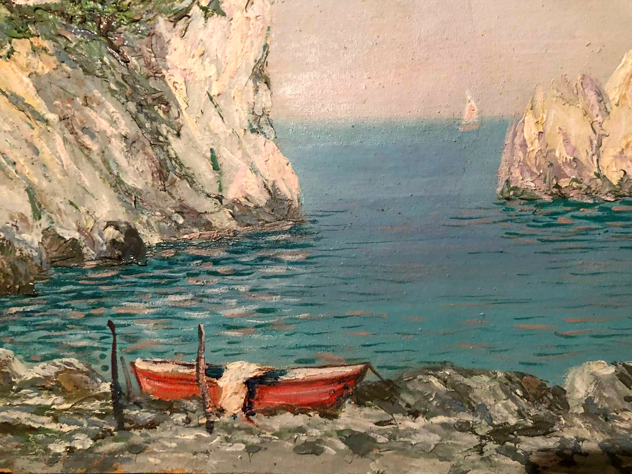 Shariy Anatoly Ivanovich's Oil Painting: Coastal Serenity