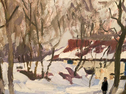 Oil painting In the park Bortnikov Nikolay Fedorovich