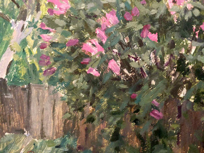 Oil painting Lilac blooms Bortnikov Nikolay Fedorovich