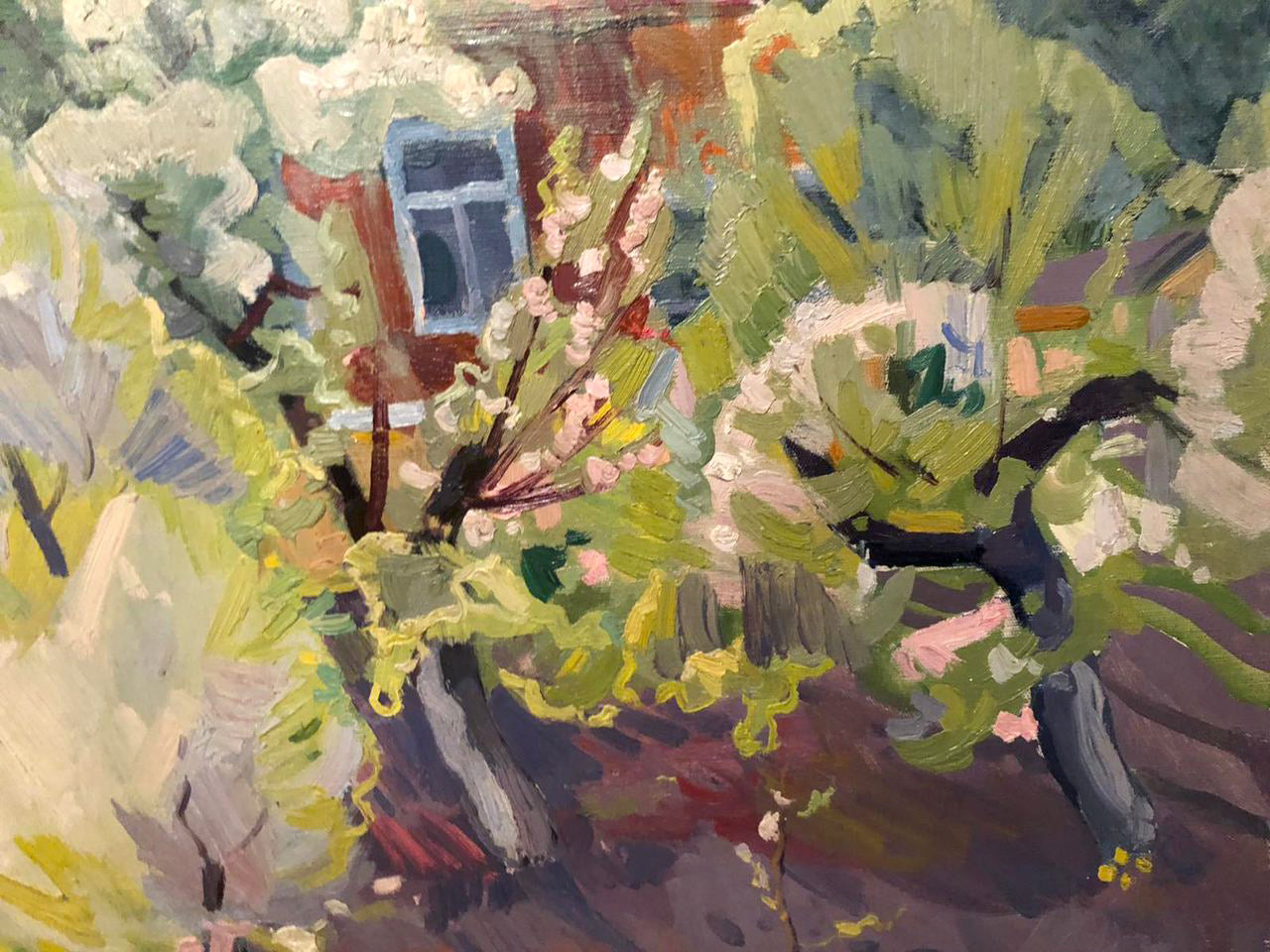 Oil painting House in the garden Matyushenko Viktor Ivanovich