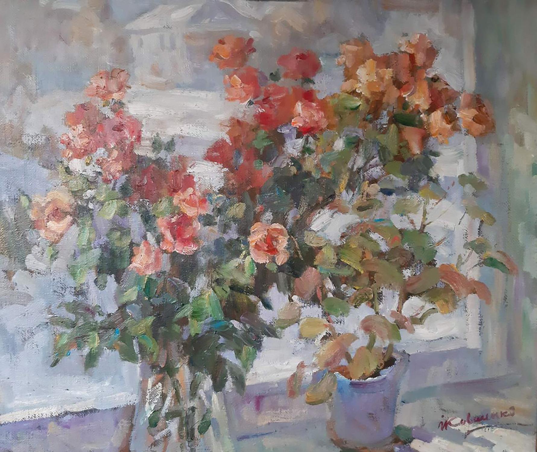 Oil painting Roses Kovalenko Ivan Mikhailovich