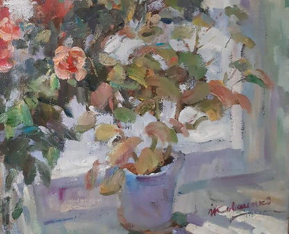 Oil painting Roses Kovalenko Ivan Mikhailovich