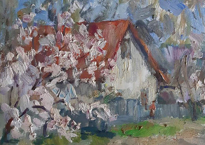 Oil painting Spring came Kovalenko Ivan Mikhailovich