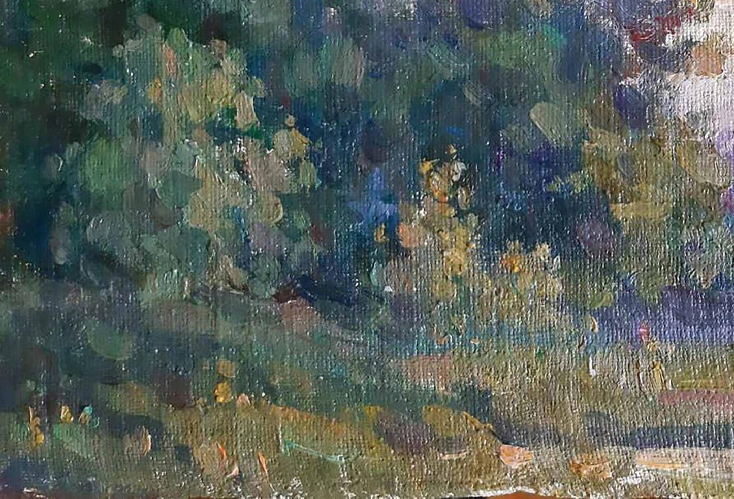 Oil painting Evening landscape Kovalenko Ivan Mikhailovich
