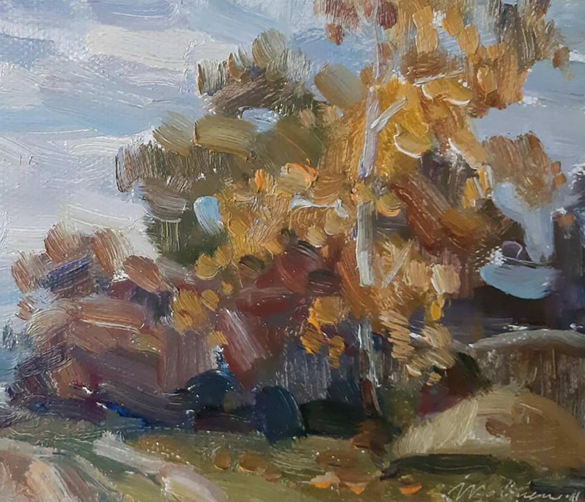 Oil painting Autumn day Kovalenko Ivan Mikhailovich
