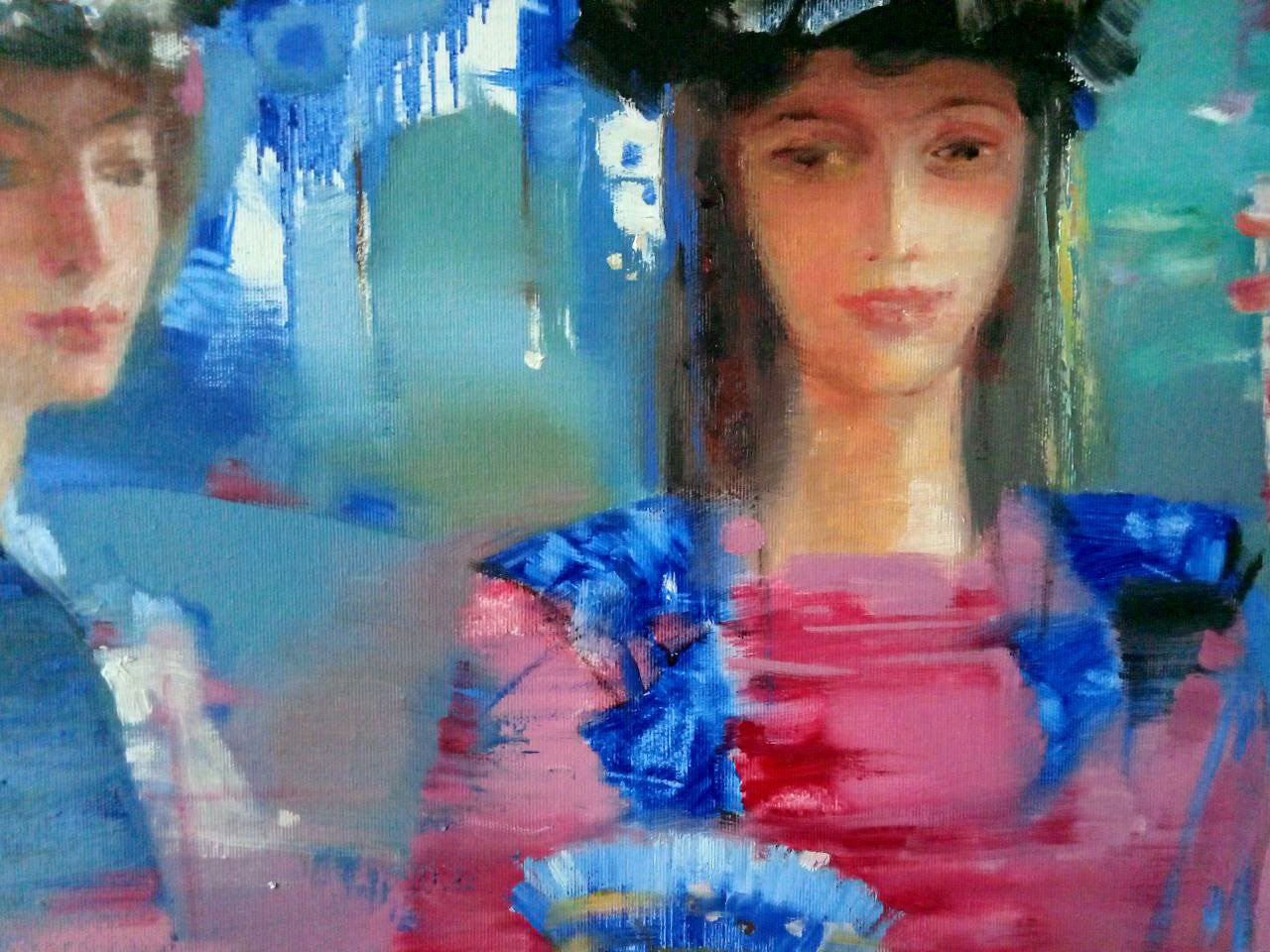 Abstract oil painting Carnival Anatoly Borisovich Tarabanov