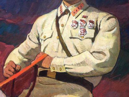 Oil painting Portrait of an officer Sirotenko Yuri Georgievich