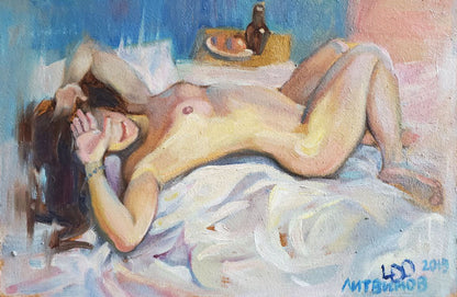 Oil painting Awakening Litvinov Daniil Olegovich