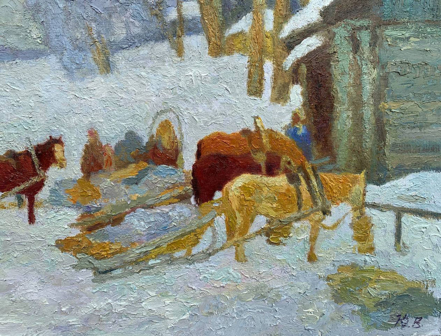 Oil painting Expectation Vladimir Yakovlevich Yukin