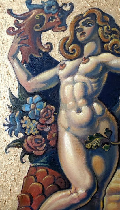 Oil painting Adam and Eve Litvinov Daniil Olegovich