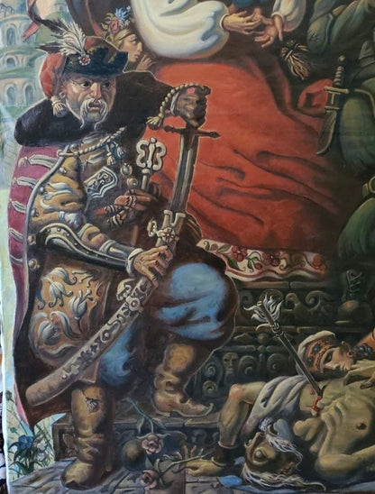 Oil painting Defenders of Ukraine Litvinov Daniil Olegovich