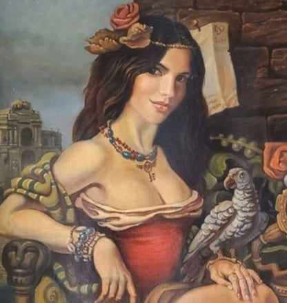 Oil painting Portrait of an Odessa woman  Litvinov Daniil Olegovich