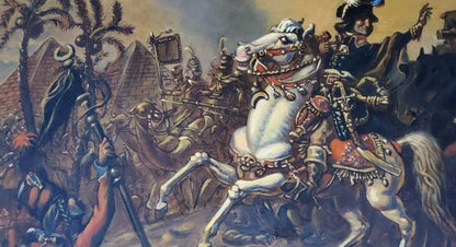 Oil painting Napoleon's battles in Egypt Daniil Litvinov