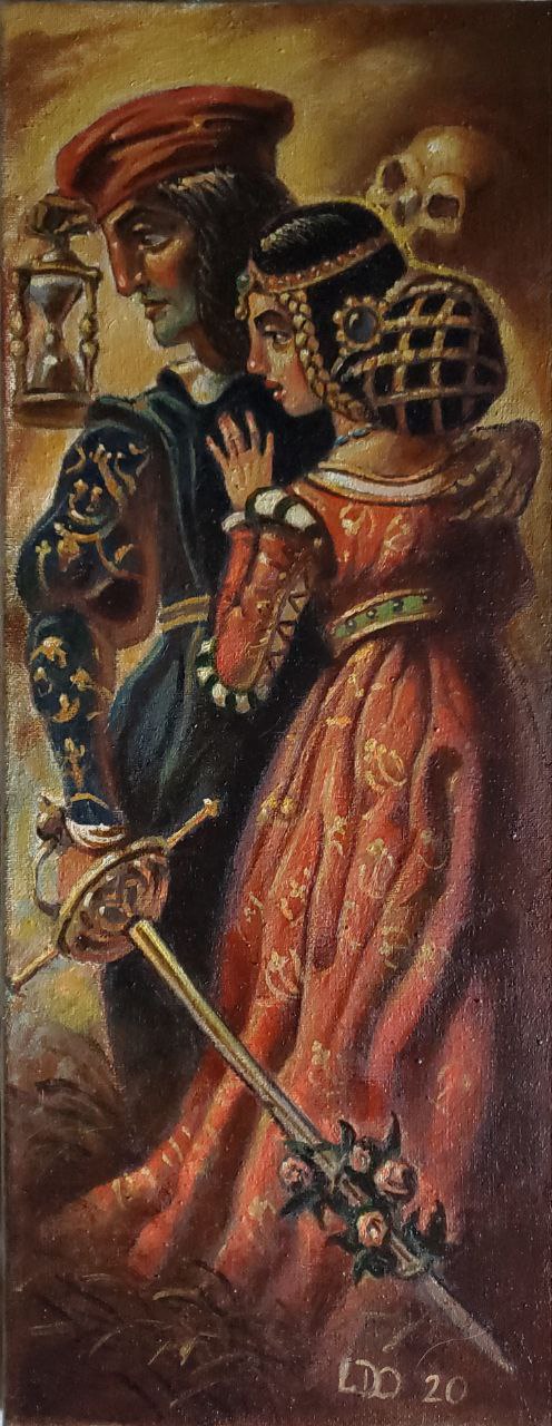 Oil painting Romeo and Juliet Litvinov Daniil Olegovich
